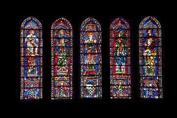 Image showing Vitrages of Chartres cathedral