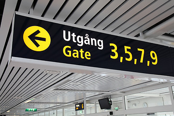 Image showing Departure gates