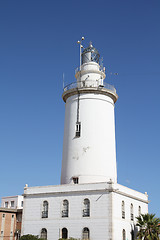 Image showing Malaga lighthouse