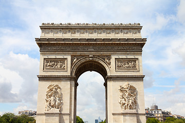 Image showing Paris - Arc de Triomphe