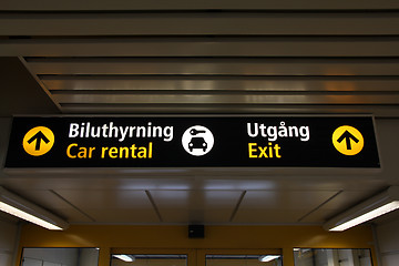 Image showing Airport signs