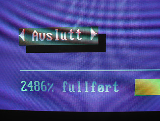 Image showing scandisk failure on crt