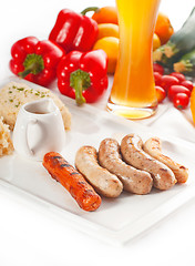 Image showing selection of all main type of german wurstel saussages