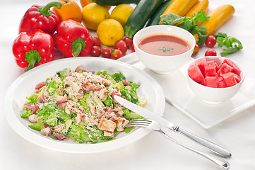 Image showing fresh caesar salad