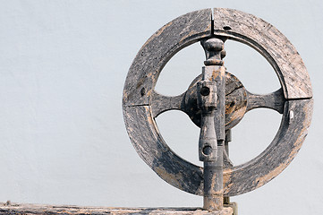 Image showing Vintage Spinning Wheel