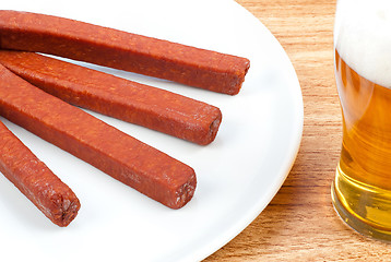 Image showing Landjaeger sausage