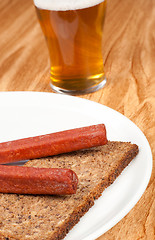 Image showing Landjaeger sausage