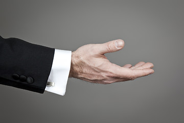 Image showing businessmans hand