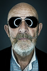 Image showing old man sunglasses