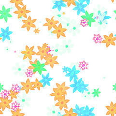 Image showing seamless flower background