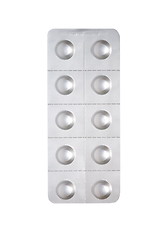 Image showing Pills in blister isolated on white
