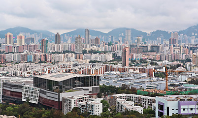 Image showing Hong Kong crowded buildings