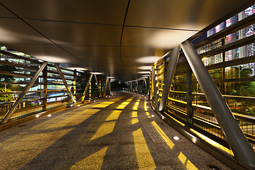 Image showing flyover in the night with shadow