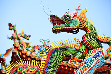 Image showing Asian temple dragon