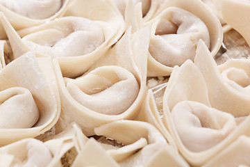 Image showing Fresh hand made Chinese dumpling