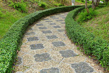Image showing path in chinese garden