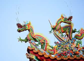 Image showing Dragon on the roof