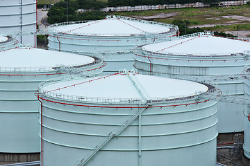 Image showing oil storage tanks