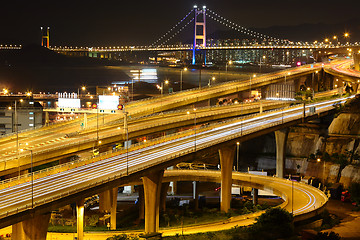 Image showing freeway and bridge