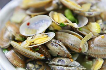 Image showing fired clams in chinese style