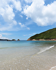 Image showing Sai Wan beach in Hong Kong