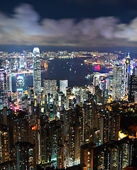 Image showing Hong Kong at night