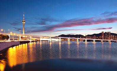 Image showing Macau at night