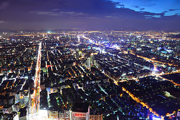 Image showing taipei city at night