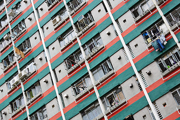 Image showing Hong Kong public housing apartment block