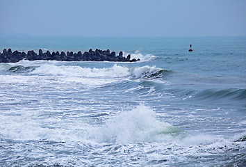 Image showing Angry spray under hurricane