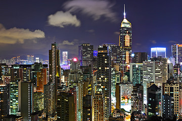 Image showing Hong kong at night