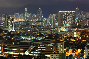 Image showing Hong Kong downtown at night