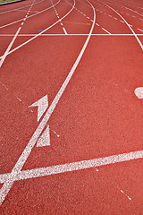 Image showing Running track for athletes