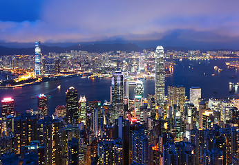 Image showing Hong Kong at night