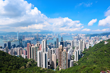 Image showing Hong Kong view from the peak