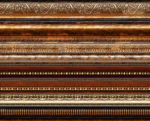 Image showing Antique rustic decorative frame patterns