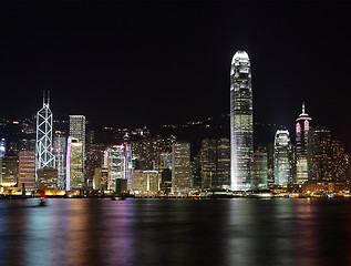 Image showing Night scene of Hong Kong