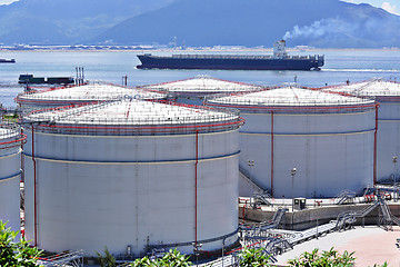 Image showing oil storage tanks