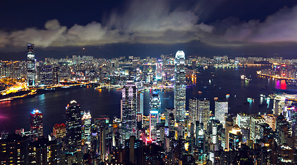 Image showing Hong Kong at night