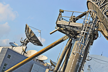 Image showing satellite dishes