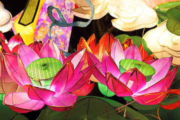 Image showing lotus lantern for mid autumn festival