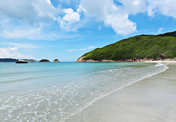 Image showing Sai Wan beach in Hong Kong