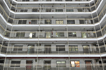 Image showing public apartment block in Hong Kong