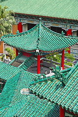 Image showing chinese temple roof