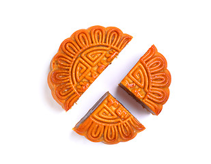 Image showing Chinese traditional moon cake