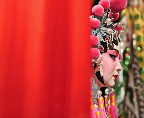 Image showing cantonese opera dummy with text space