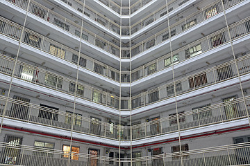 Image showing public apartment block in Hong Kong