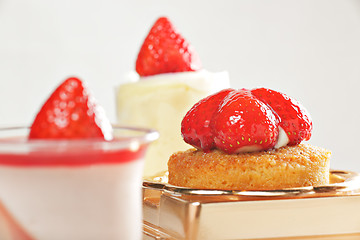 Image showing strawberry dessert