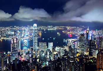 Image showing Hong Kong at night