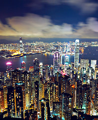 Image showing Hong Kong at night